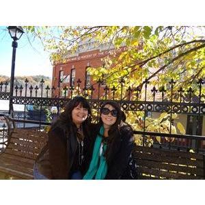 Sarah and Vickie in Eureka Springs!