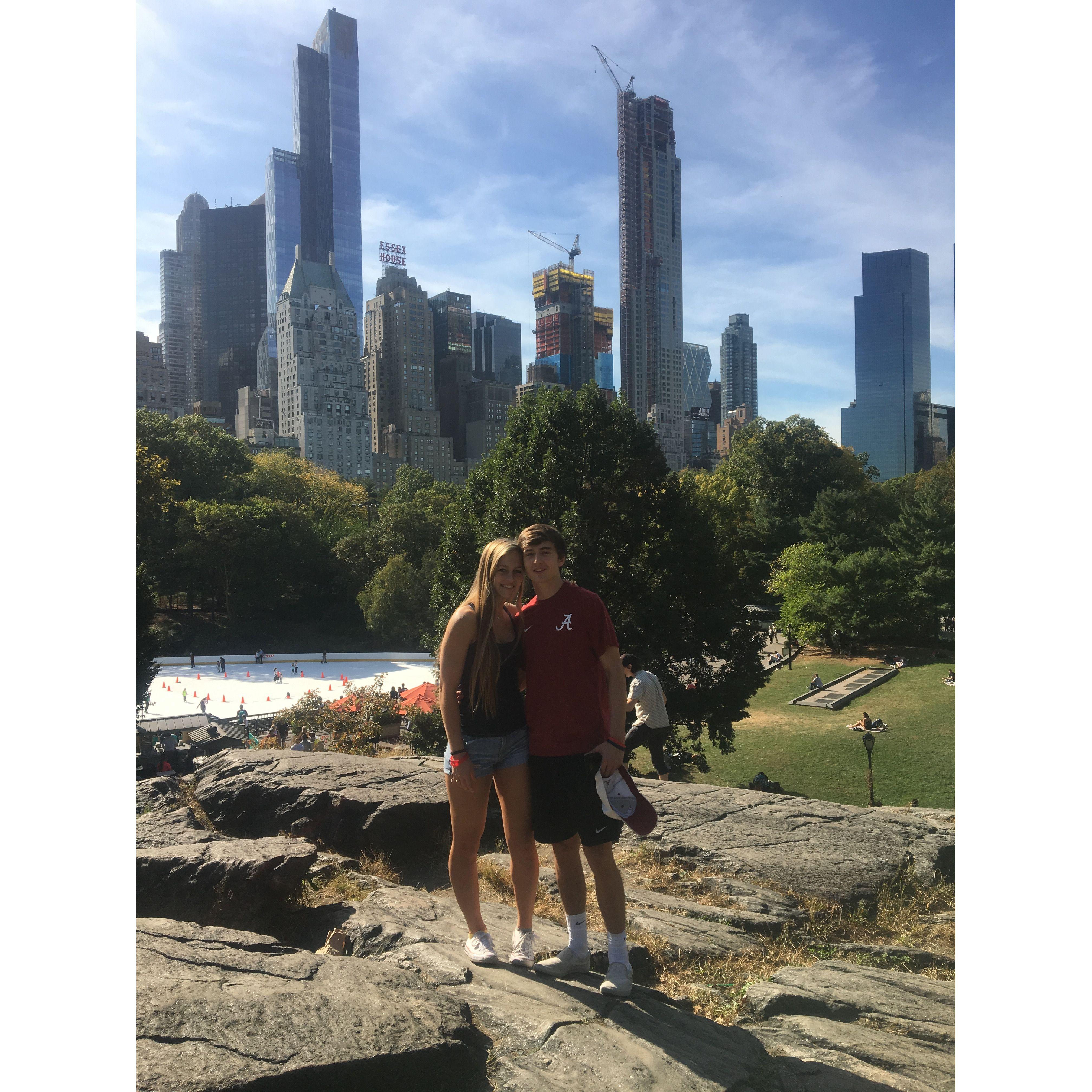 Freshman year of college, B visiting me in NYC - October 2017
