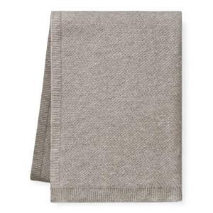 Delaney Cashmere Knit Throw, Grey