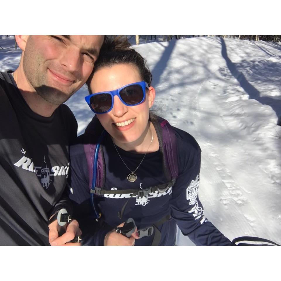 Amanda's first time on XC skis, but made a great day out of it!