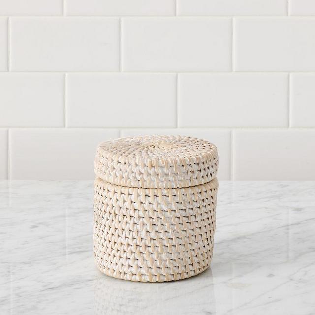 Tava Canister, White Wash, Small