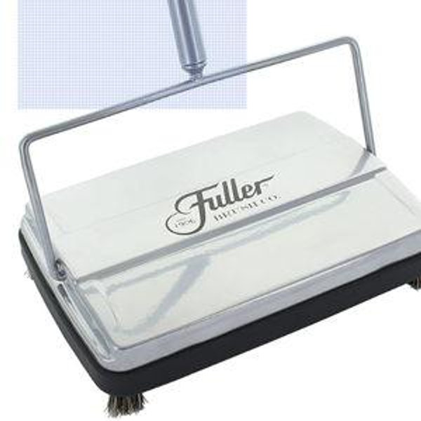Fuller Brush 17034 Electrostatic Carpet & Floor Sweeper - 9" Cleaning Path - Lightweight - Ideal for Crumby Messes - Works On Carpets & Hard Floor Surfaces - Mettalic Silver