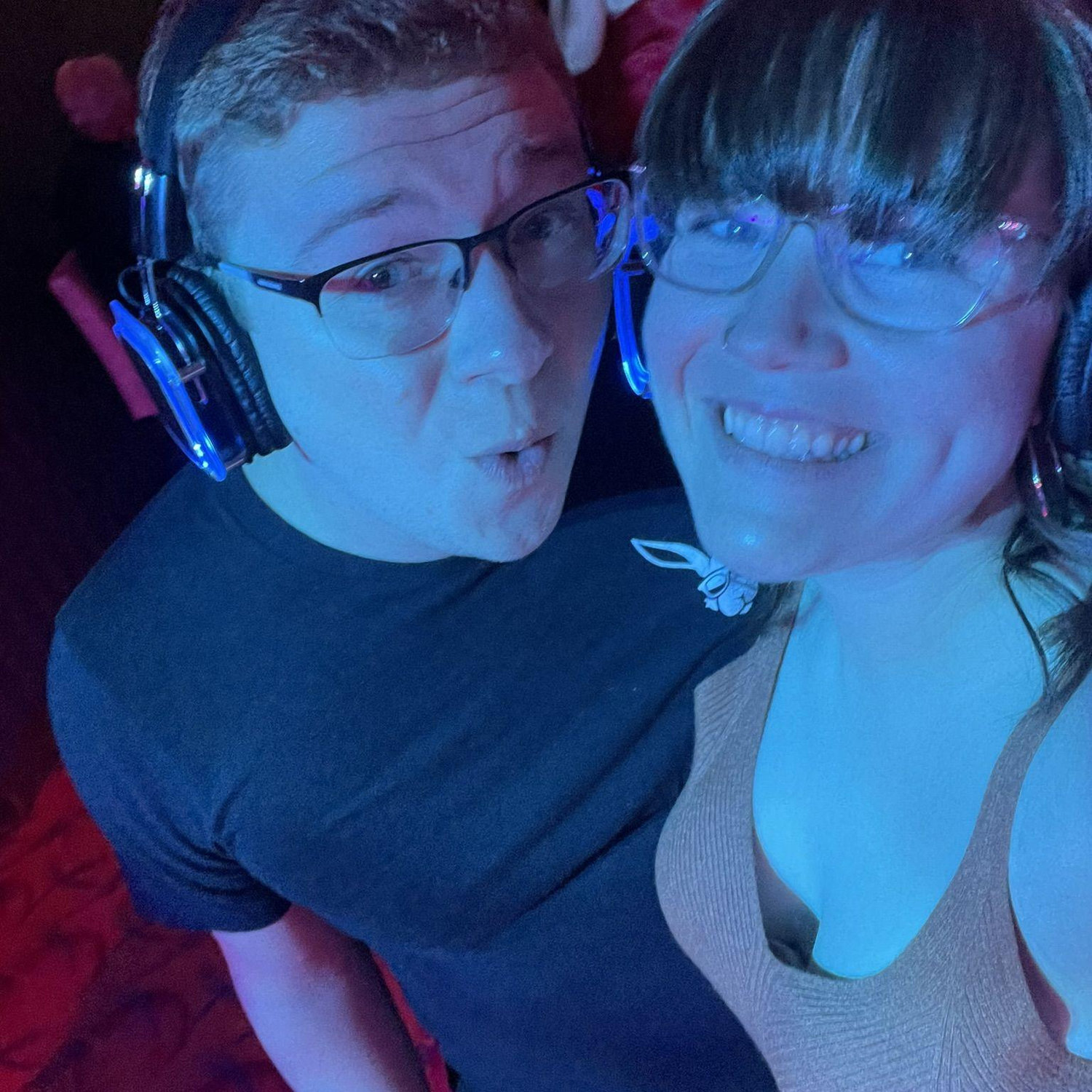 We had a lot of fun at the headphone disco party on our cruise ship.