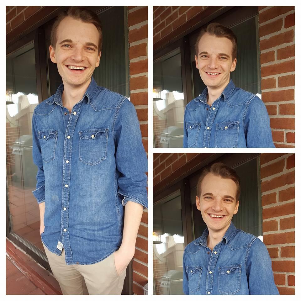 A couple quick snapshots I took of Matty on, our friend, Harry's porch