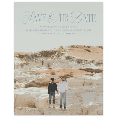 Storm Blue Wedding Digital Save the Date - Orable Photo