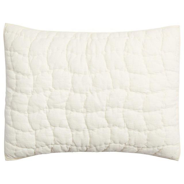Cozy Cloud Quilted Sham, Standard, Ivory