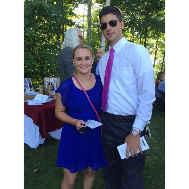 At Laura and Langley’s gorgeous outdoor wedding with the best wedding date ever.