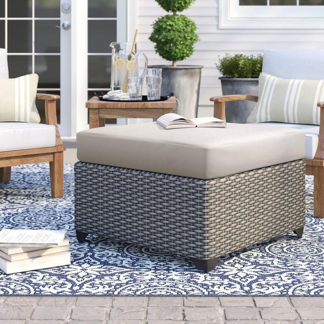 Merlyn Outdoor Ottoman with Cushion