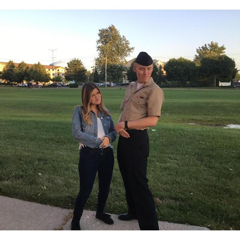 This photo was taken after Isaac graduated boot camp and we were so thankful to be together after so long apart. 
"do you want to go on a boat ride?"