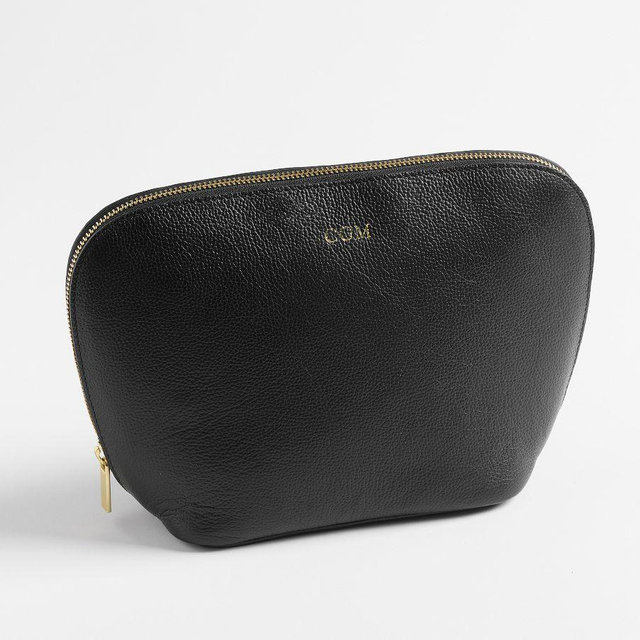 Avalon Leather Travel Case, Large, Black
