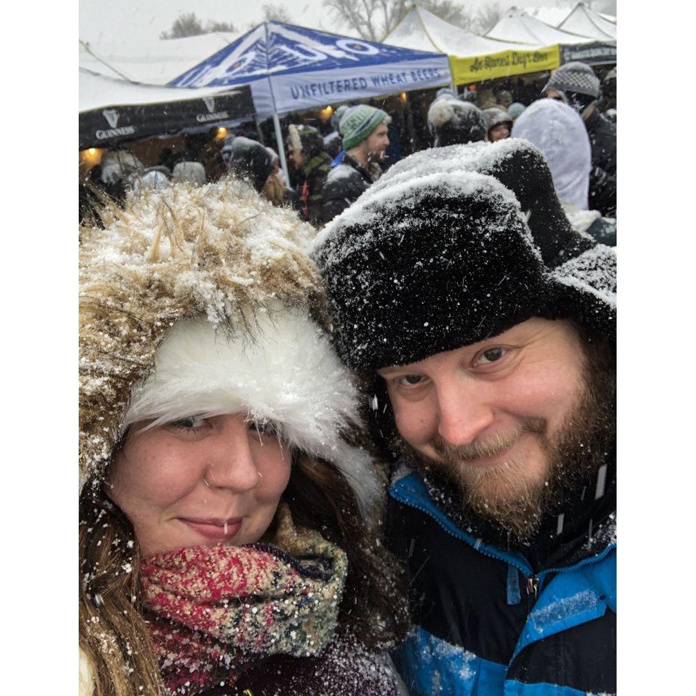 one of our first photos together (February 2018)