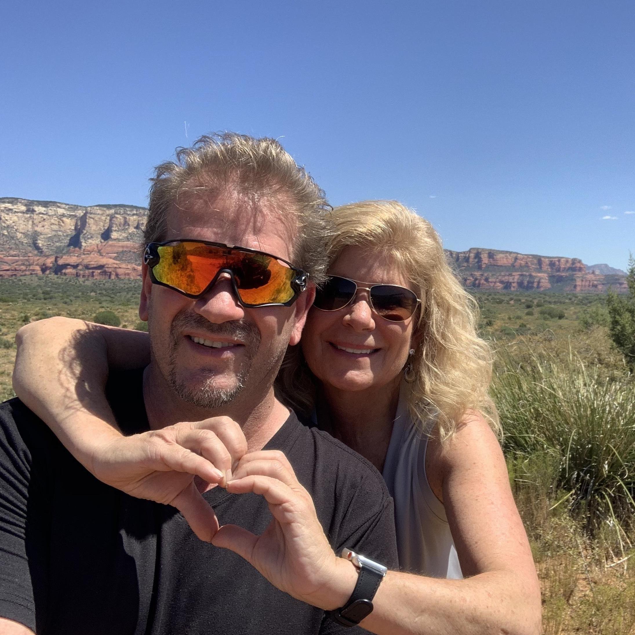 Soaking up the scenic views in Sedona Arizona.