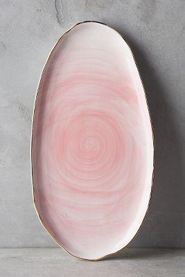 Mimira Small Platter (Pink) from Anthropologie