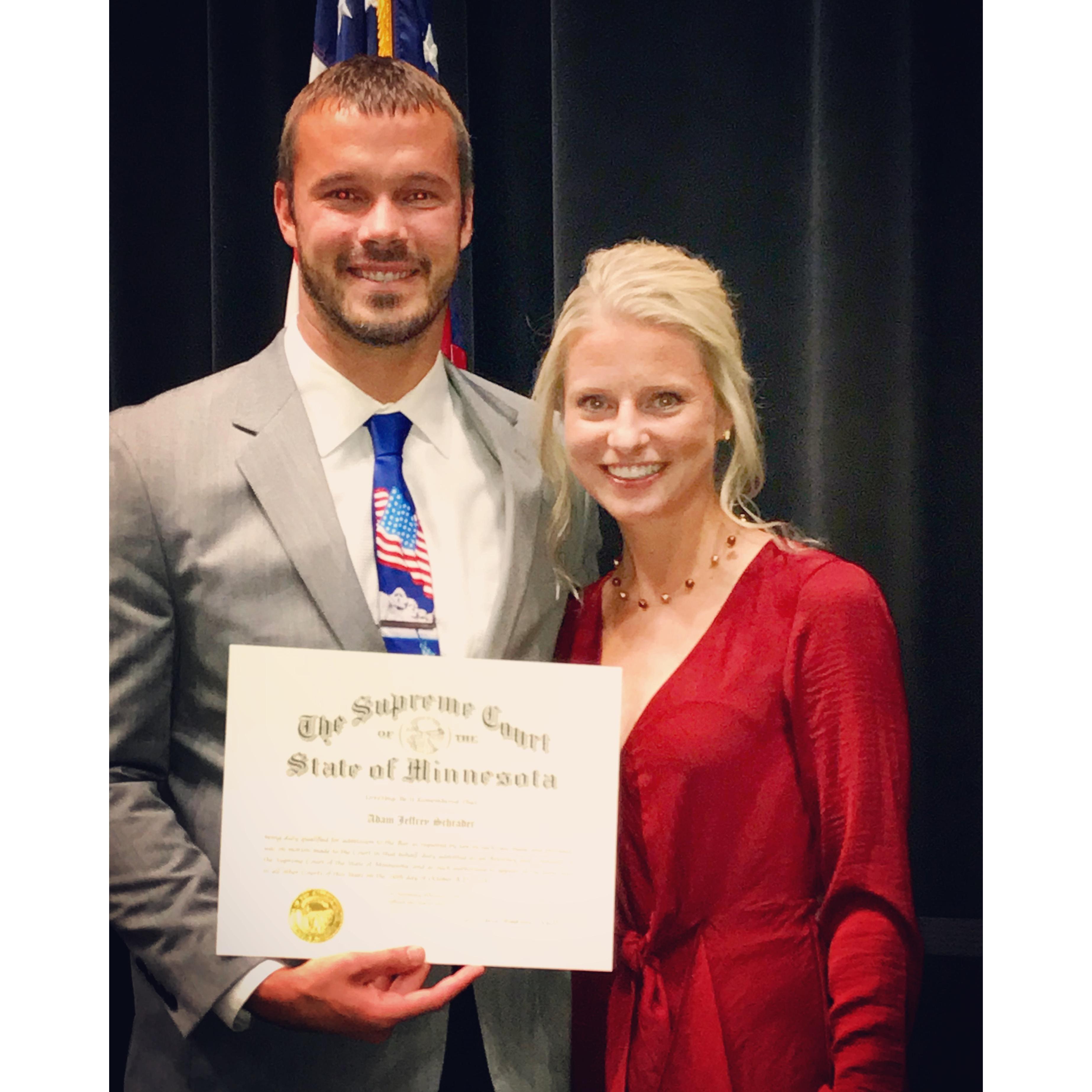 Jonna did her best to learn how to cook for Adam while he was studying for law school finals and the bar exam. He passed both, and took his first job as an attorney in Spicer, MN.