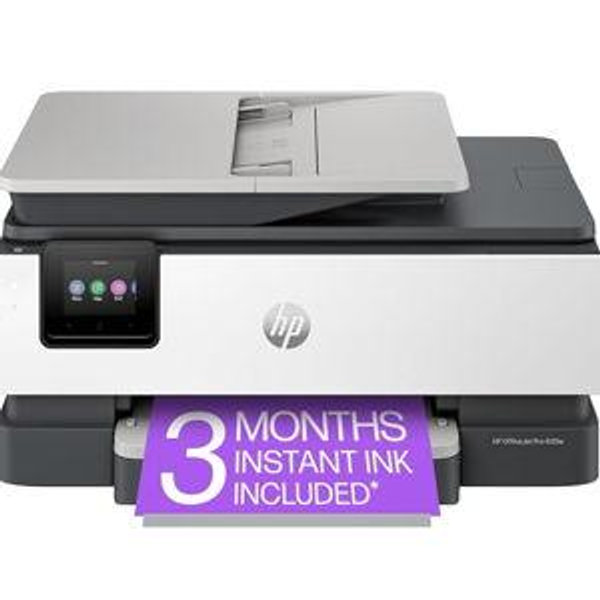 HP OfficeJet Pro 8125e Wireless All-in-One Color Inkjet Printer, Print, scan, Copy, ADF, Duplex Printing Best-for-Home Office, 3 Month Instant Ink Trial Included, AI-Enabled (405T6A)