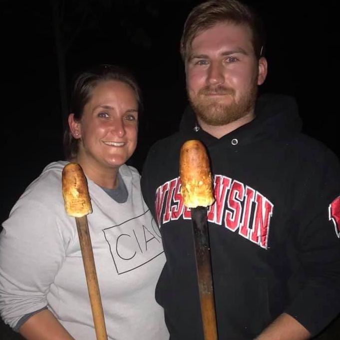 He learned how to make Biscuits on a Stick from the master and reigning champ.