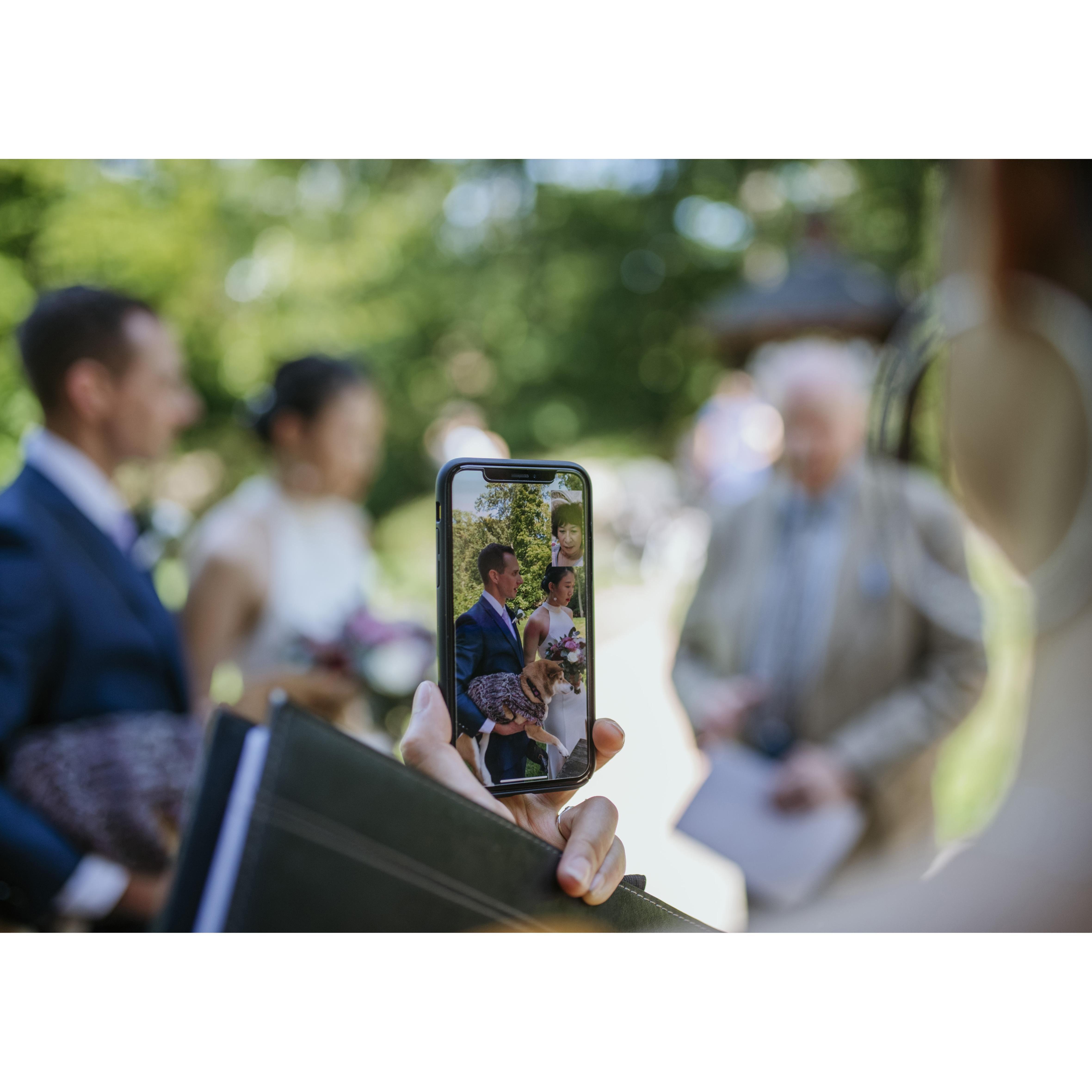 09/04/2020 Wedding Day in Westlake, OH - live chat w/ Zoie's parents in Daqing, China