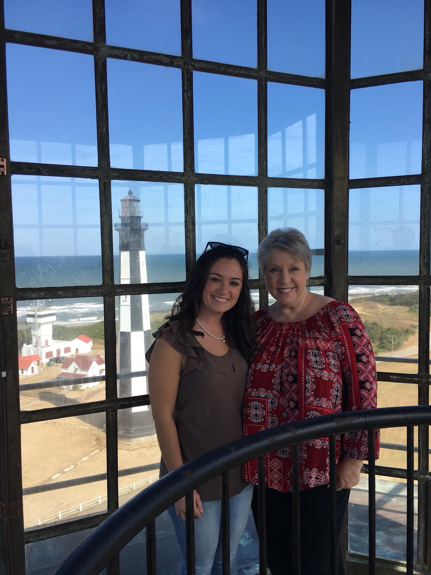 Fort Henry light house with Mrs. Draime.