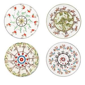 Set of 4 Dinner Play Plates Story 1