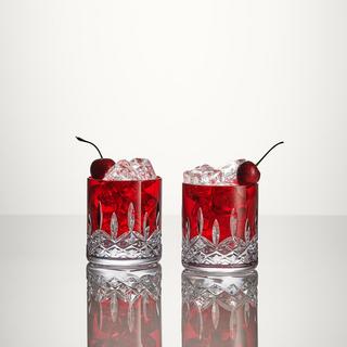 Lismore Red Straight Tumbler, Set of 2