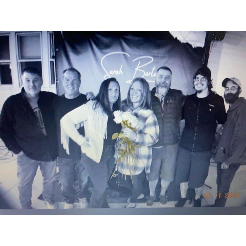The band pic right after the proposal at Barton Bash '24.