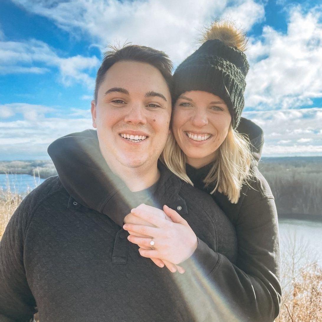 The day that we got engaged! Crosby, MN