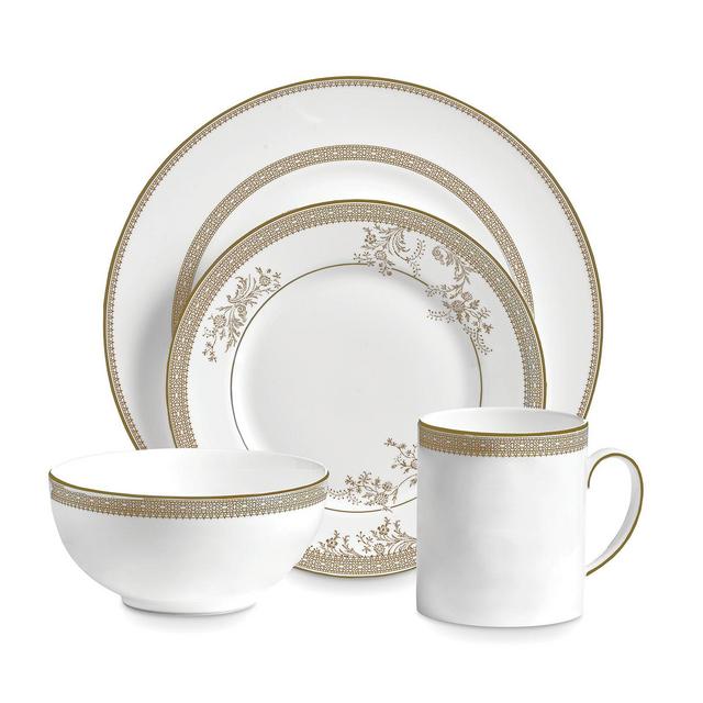 Vera Wang Wedgwood Vera Lace Gold 4-Piece Place Setting