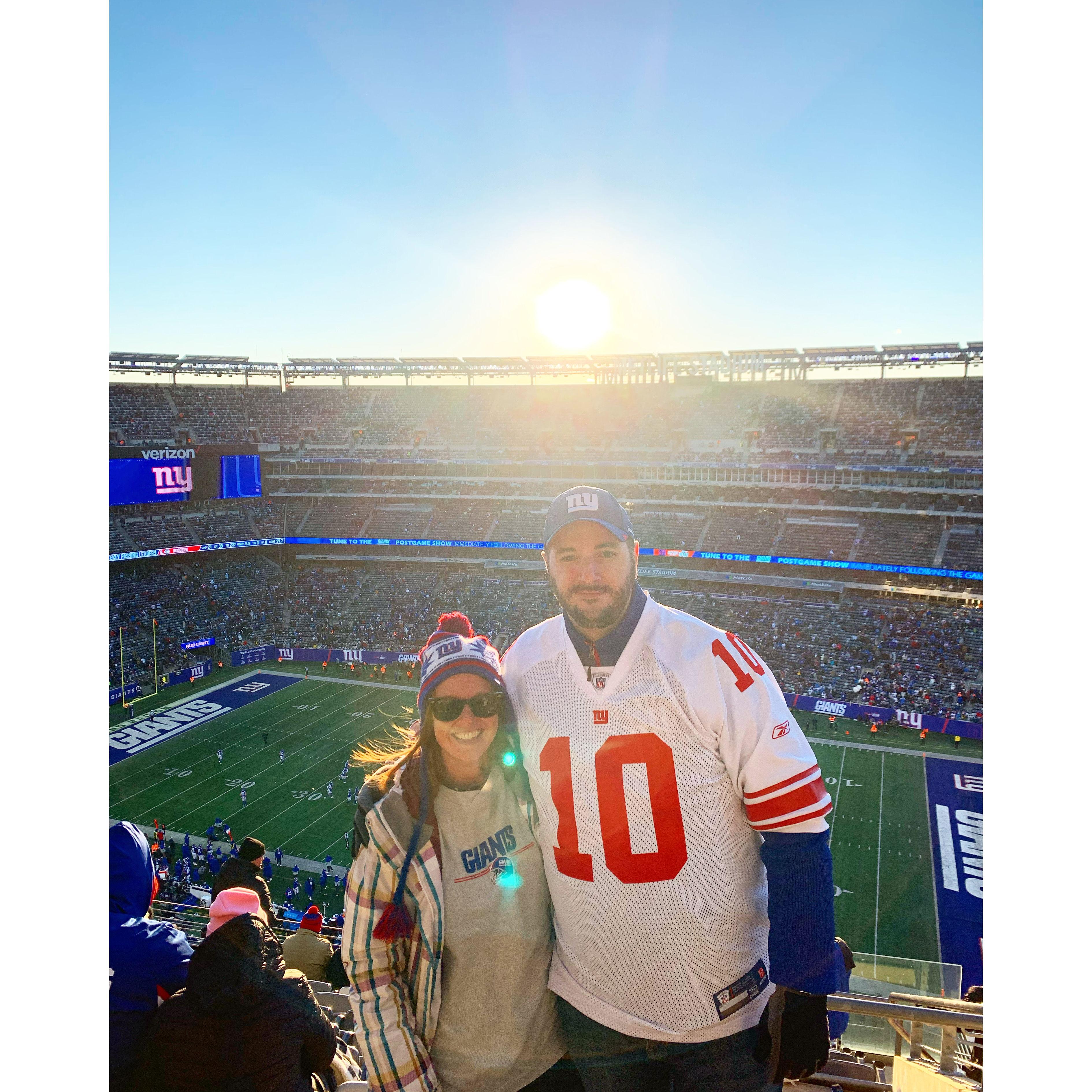 Our first Giants game together.