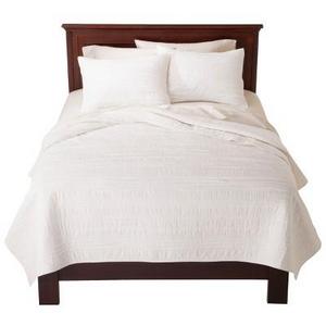 White Raw Edge Quilt (Full/Queen) - Threshold™