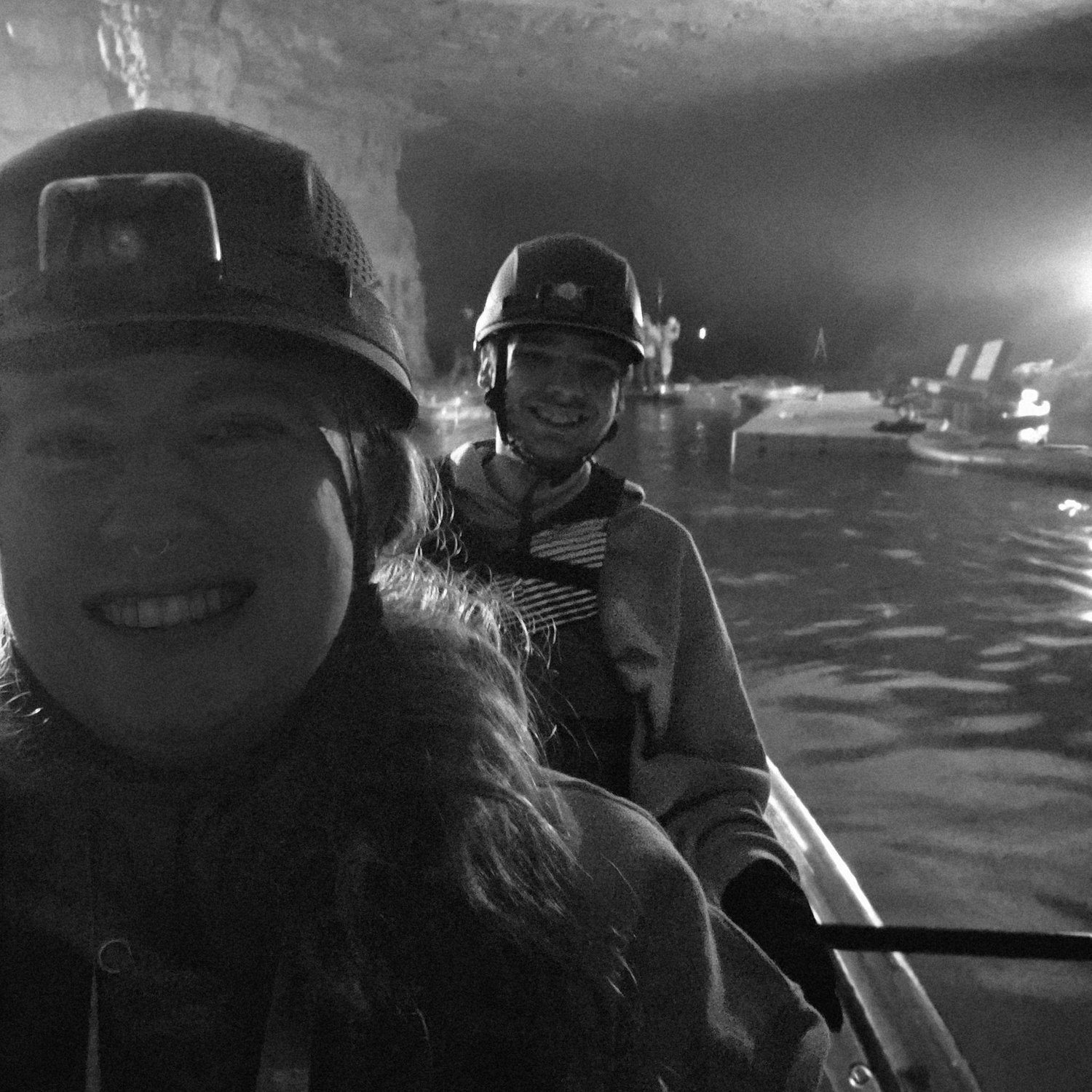 Underground kayaking in Kentucky