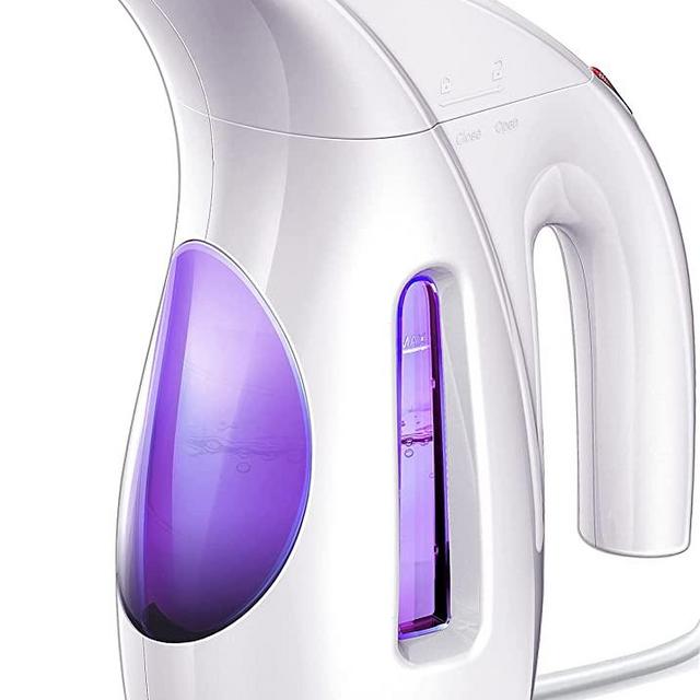 Hilife Travel Steamer for Clothes, Hand Steam Iron for Clothes Steamer, 240ml Big Capacity Wrinkles Remover, Portable Garment Steamer for Home, Office and Travel