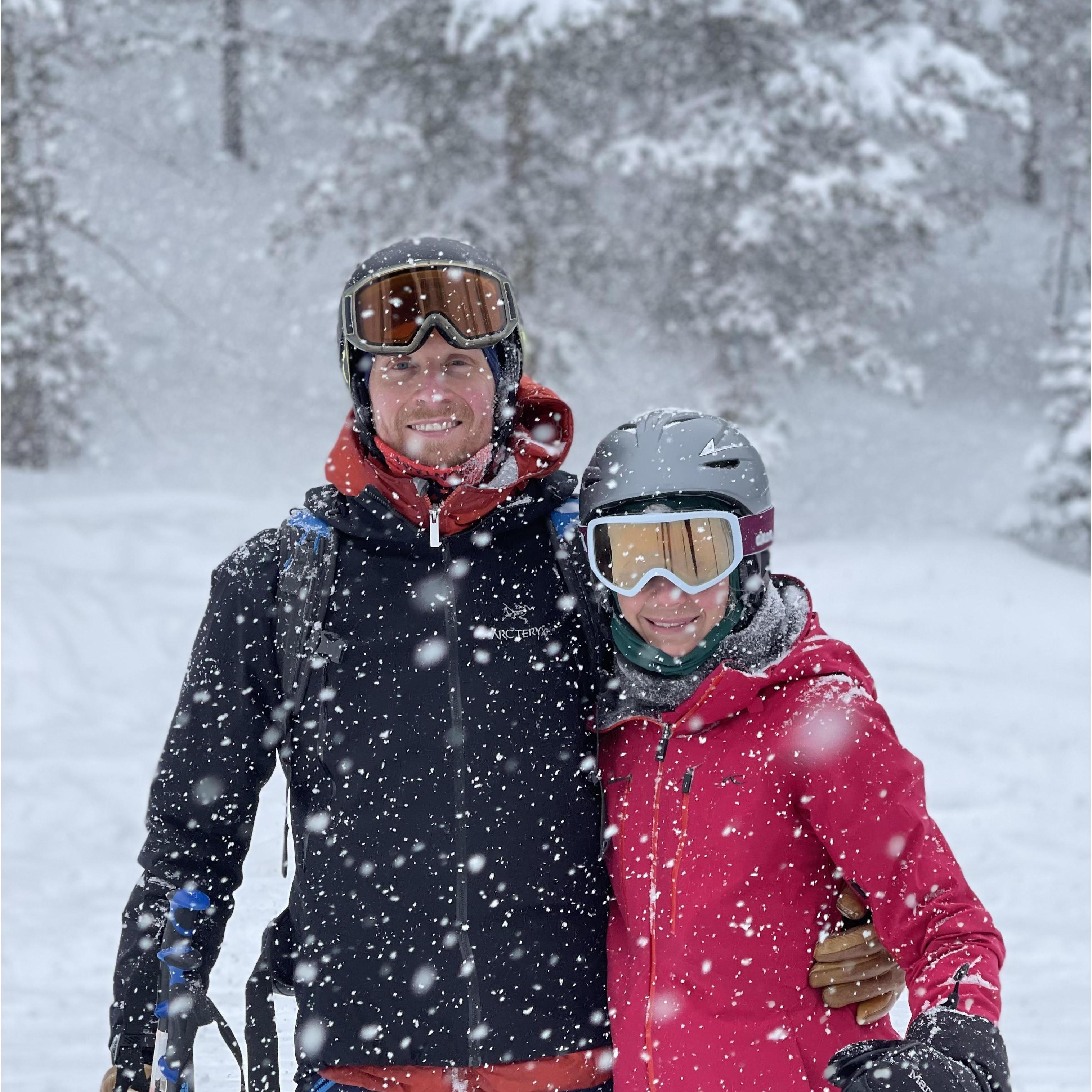 Skiing in Vail, CO