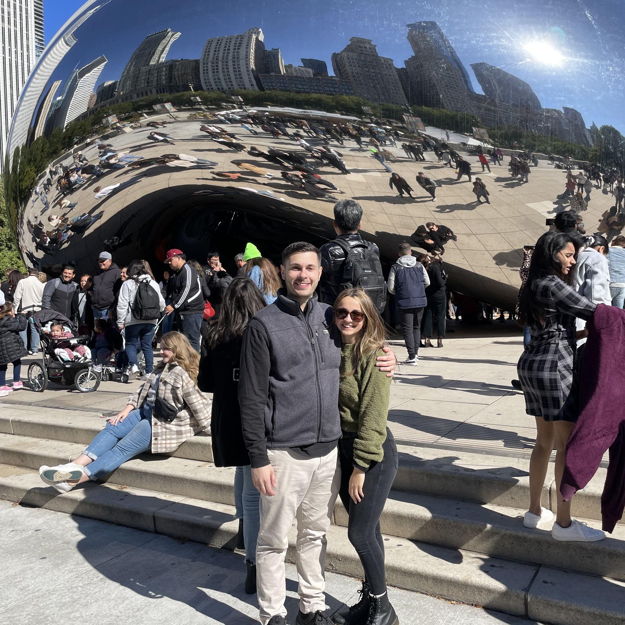 October 2022, first of many "bean" pictures in Chicago