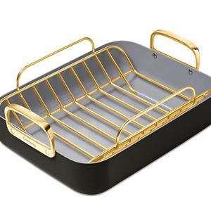 Caraway Iconics Square Roasting Pan with Rack