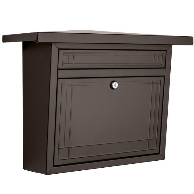 Frank Lloyd Wright Locking Wall Mounted Mailbox