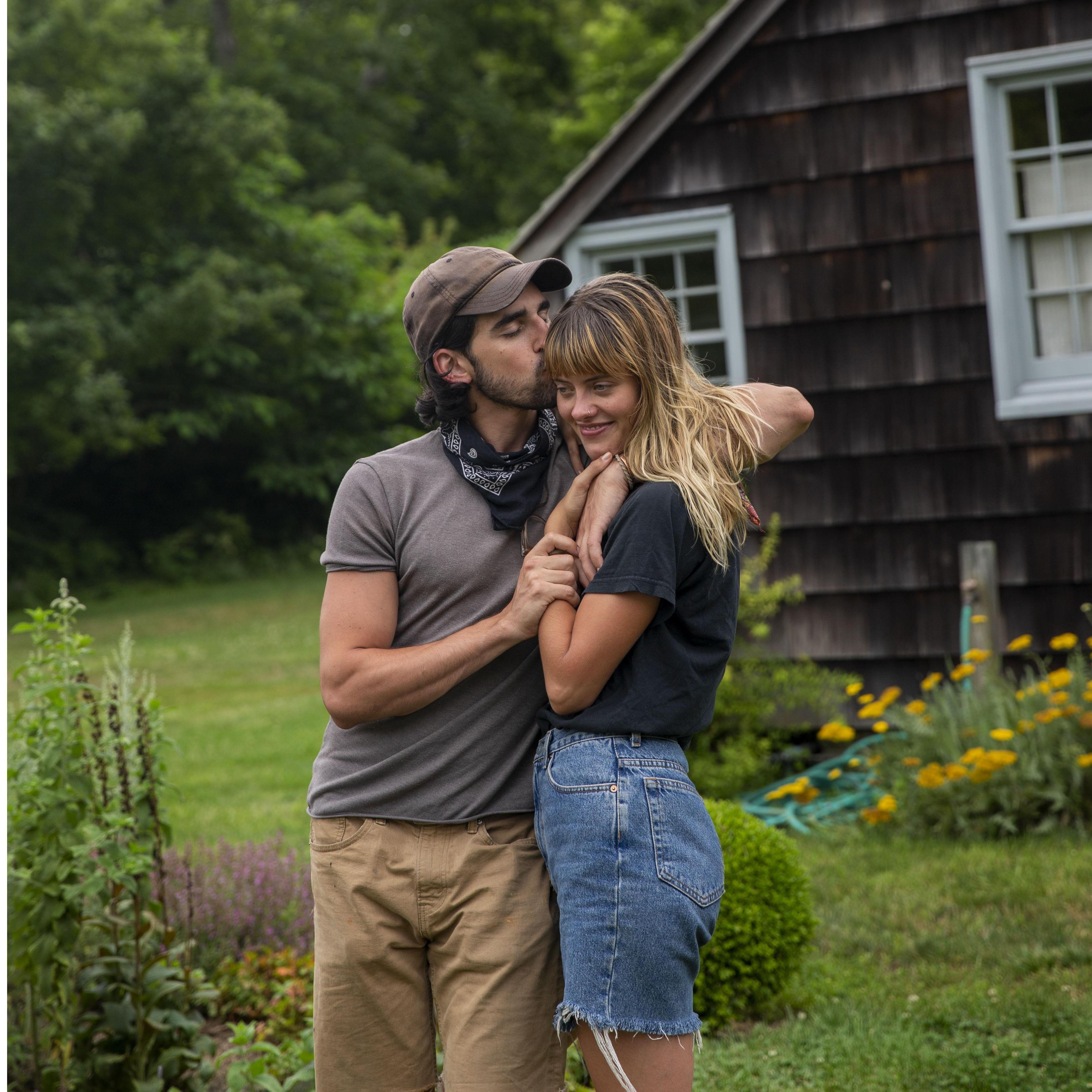 Our friend took this photo of us on the day we got engaged