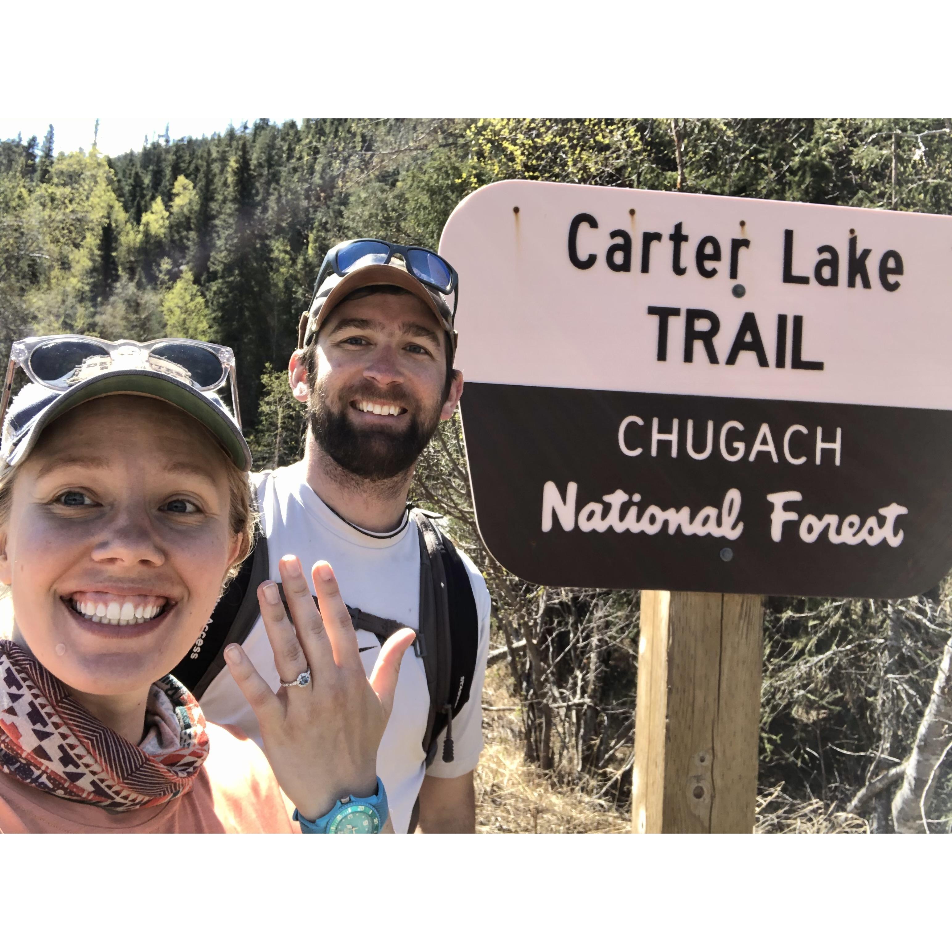 Carter Lake trail near Seward, Alaska