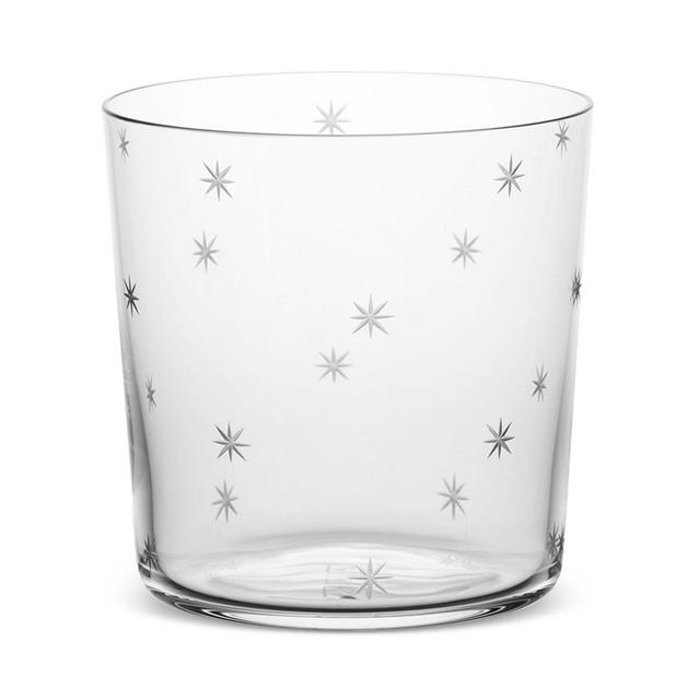 Richard Brendon Cocktail Collection Star Cut Rocks Glass, Set of 2