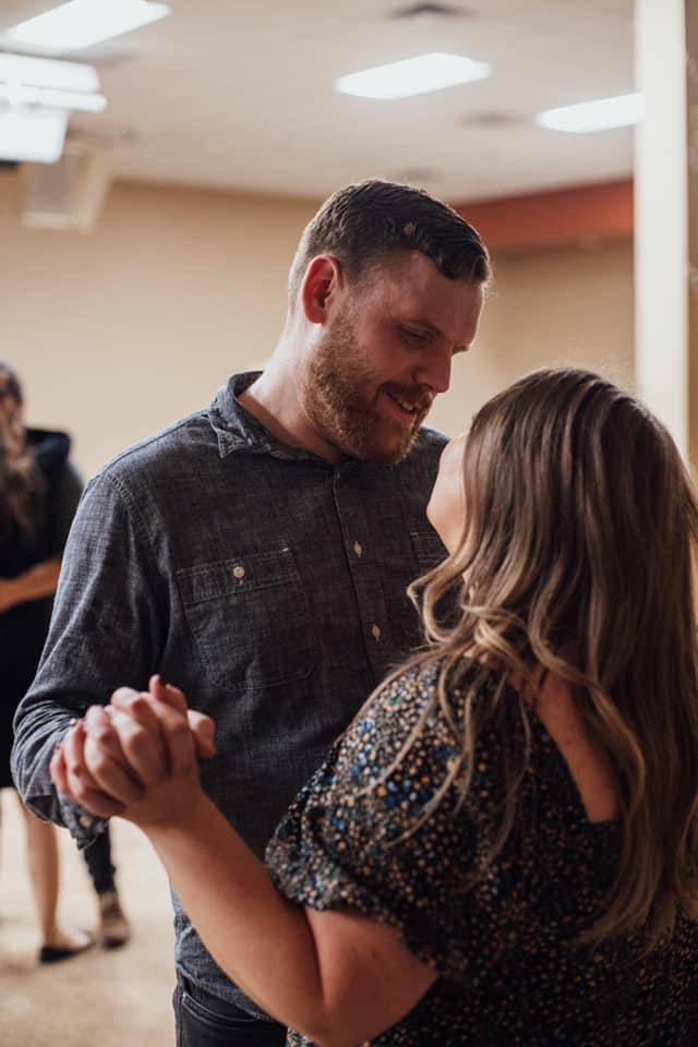 Our first wedding together.