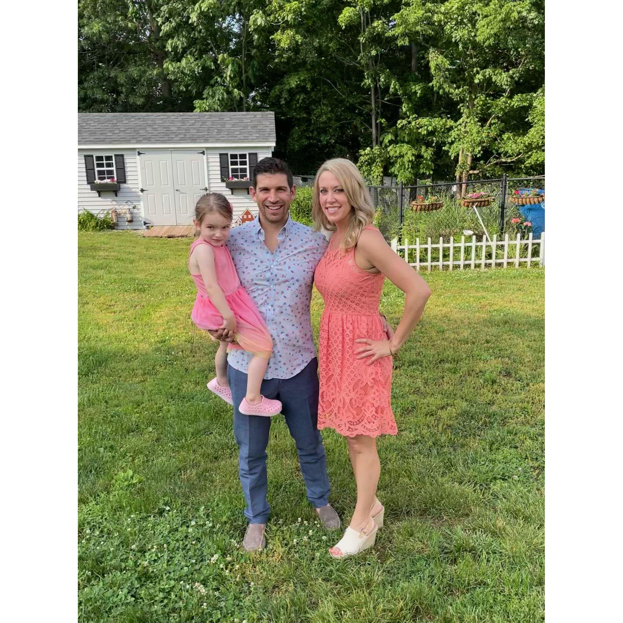 Todd, Tenley and I in Connecticut visiting family