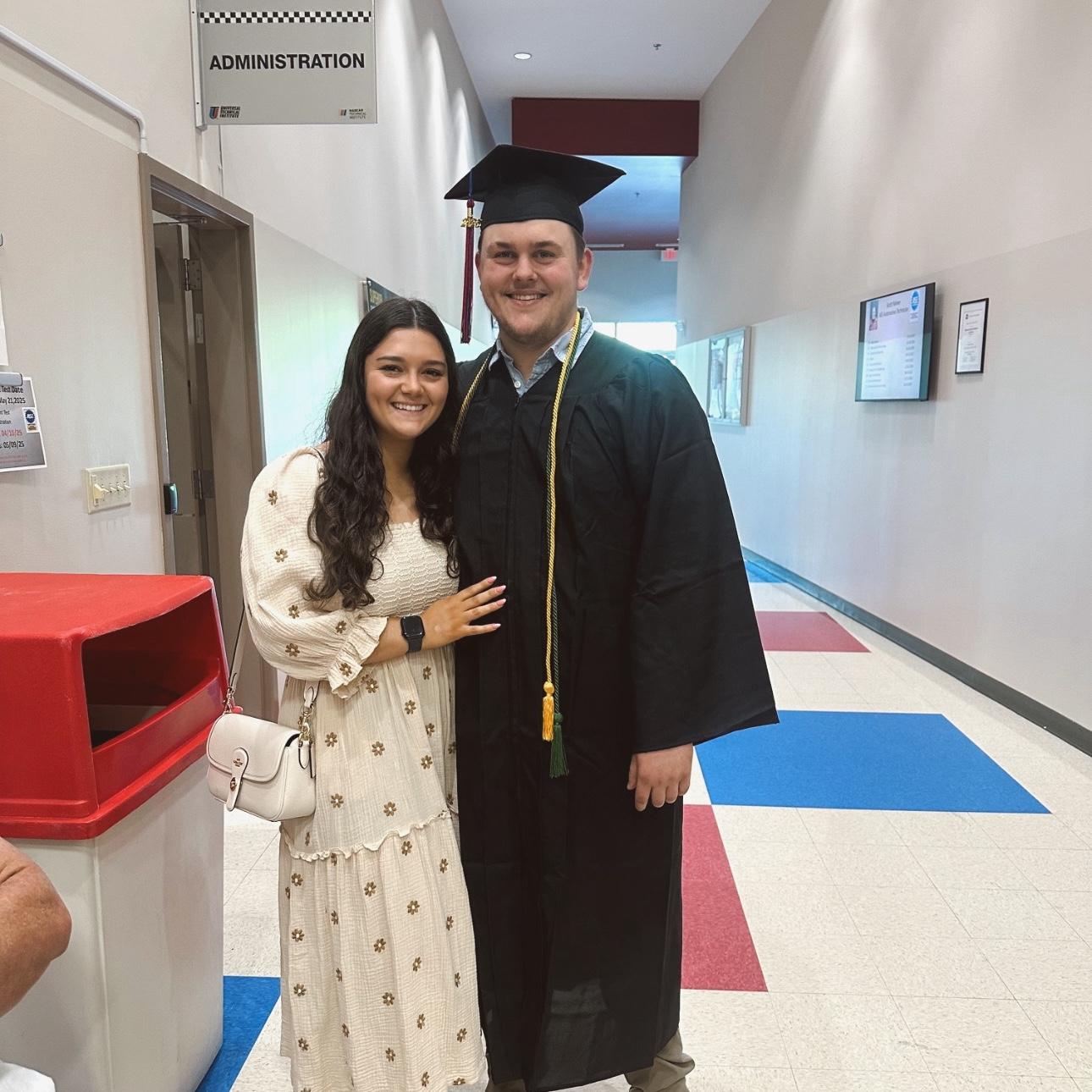 Noah’s graduation at NASCAR tech