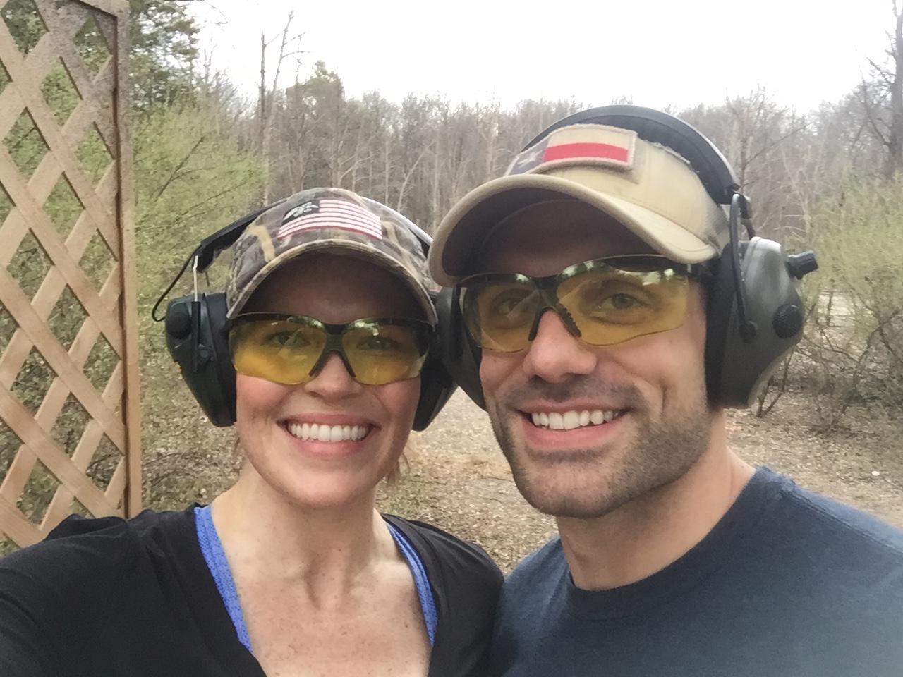 Our first time clay shooting together!