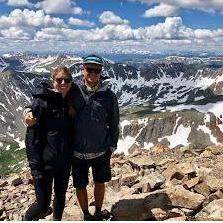 We hiked our first 14,000 ft mountain together