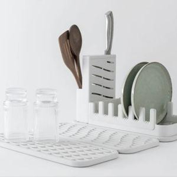 Drift Dish Pad + Rack Bundle in Glacier