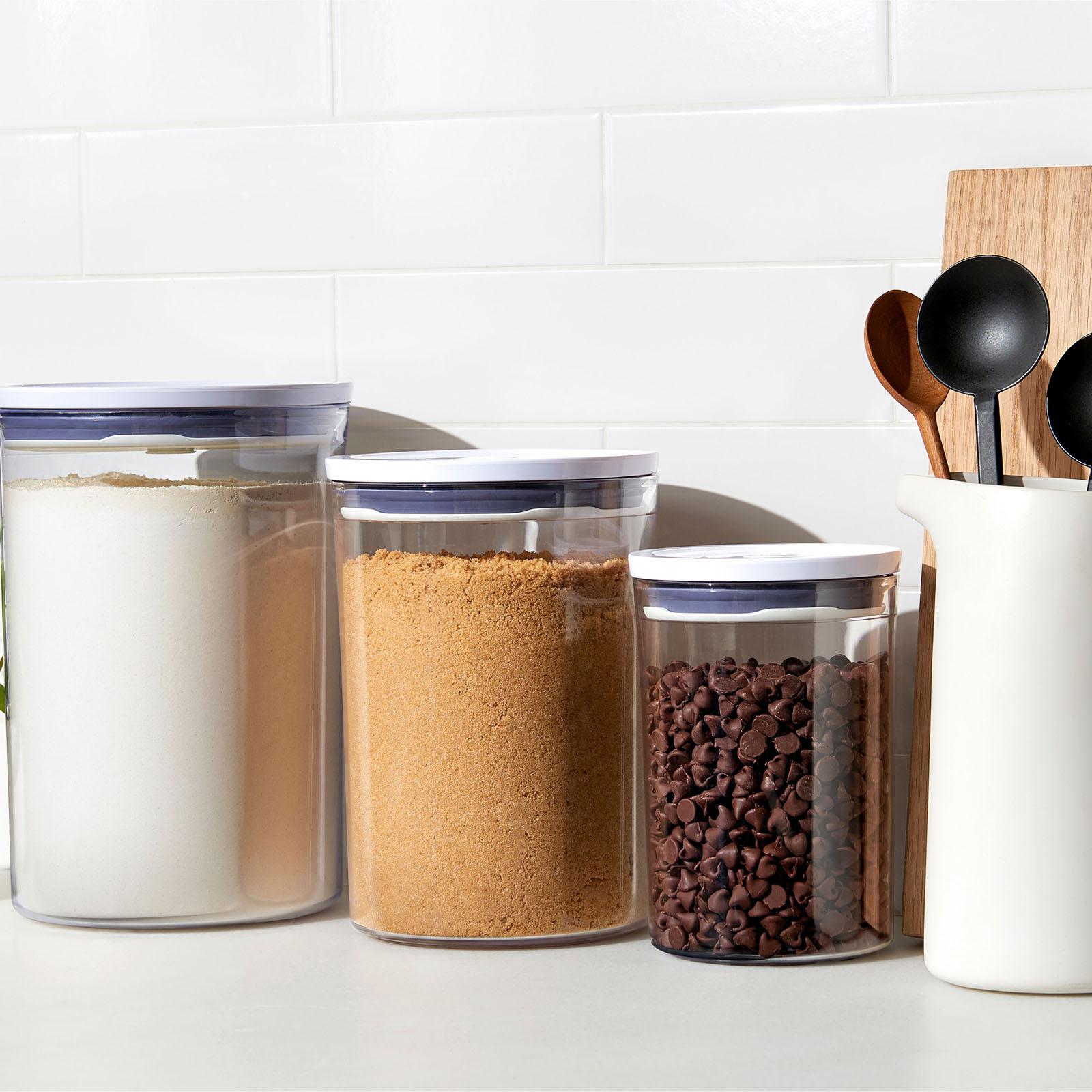  OXO Good Grips 8-Piece Baking Essentials POP Container Set,  White: Home & Kitchen