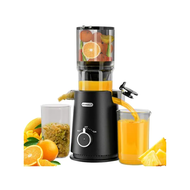 Aeitto Cold Press Juicer with Wide Chute for Whole Fruits - Easy to Clean & High Yield，juicer machine