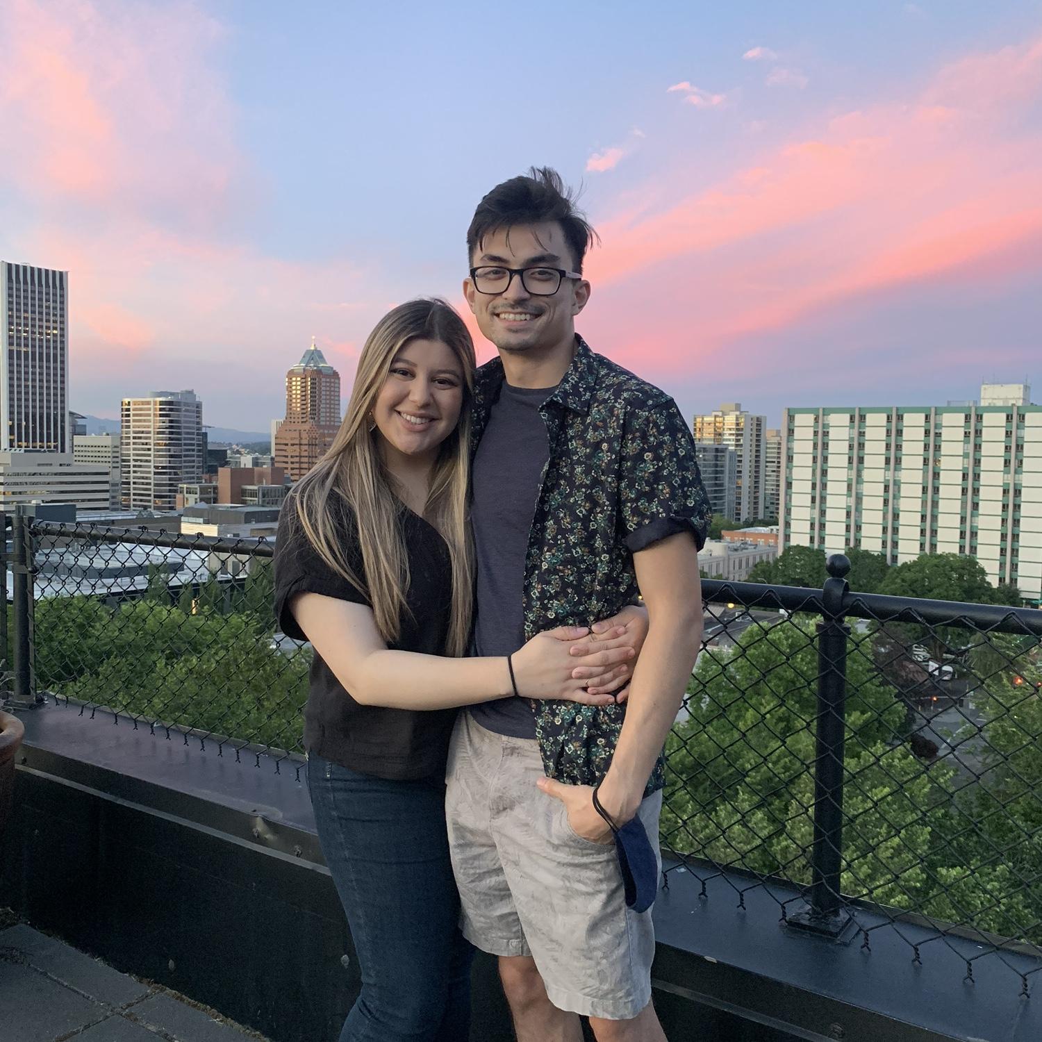 A beautiful Portland sunset, June 2021