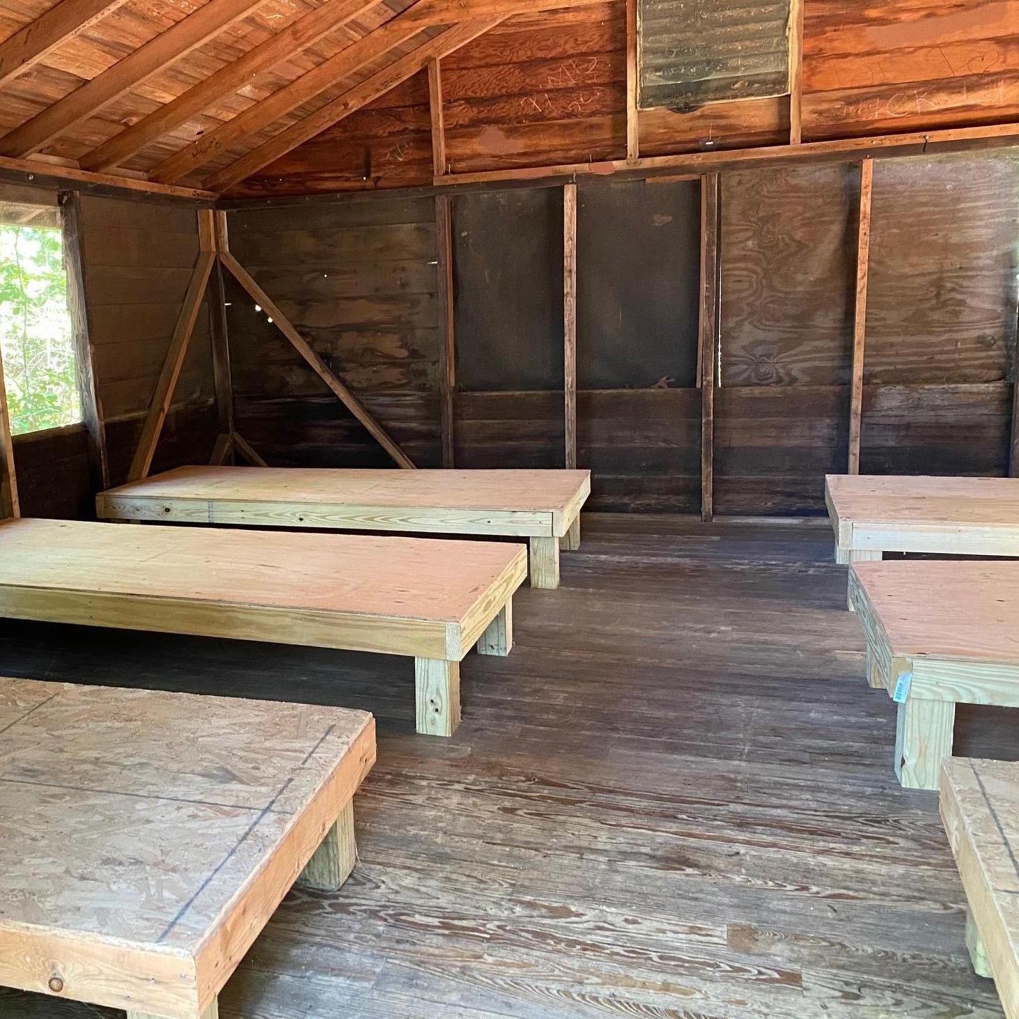 Cabin set up