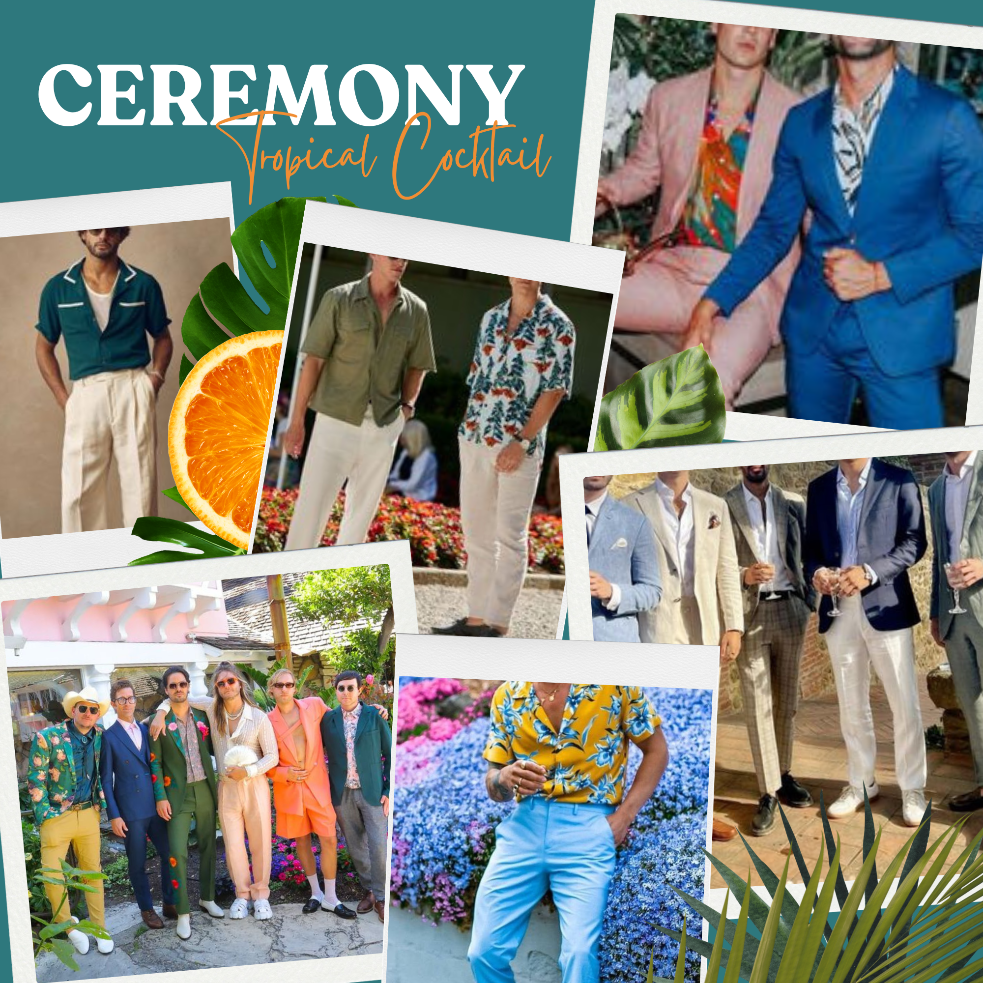 Tropical Cocktail Attire Inspo for Men