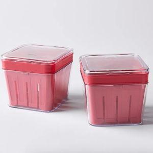 Chef'n Reusable Berry Basket, Set of 2, Holds 1 Pint, BPA-Free Plastic
